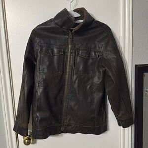 Adventure Legends boys leather jacket size 8